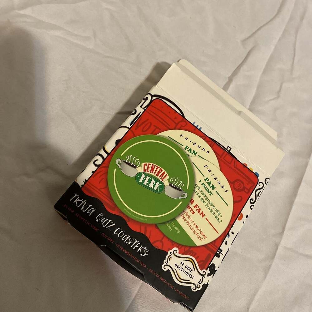 Friends TV Show Central Perk Trivia Quiz Coasters 20 Coasters 40 Questions